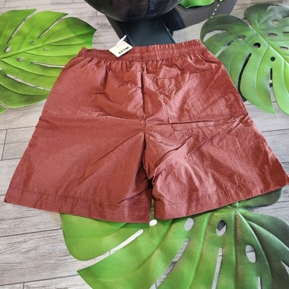 🎁EPTM Alloy NEW Men's swim shorts in a shiny fabric & elastic waist- Size Large - Picture 10 of 10